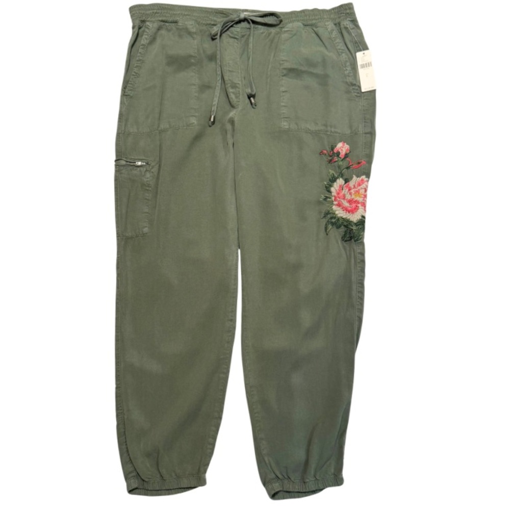 Anthropologie Jarvis Cargo Pants Olive Green Women’s Size Large